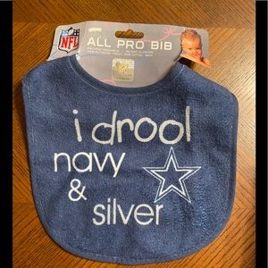 Cowboys baby bib